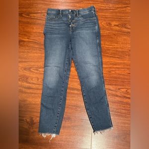 Everlane medium wash high rise ankle jeans size 26